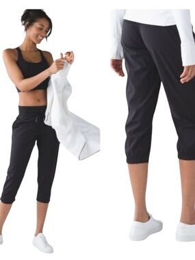 lululemon dance studio Black Capri Jogger Pants